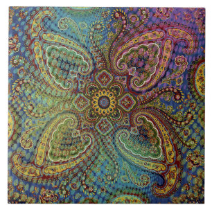 Azulejo Decorativo Paisley