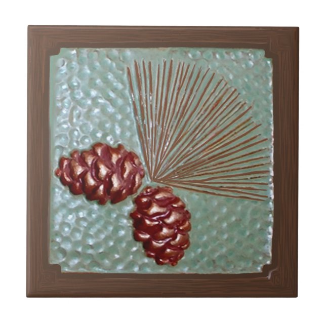 Azulejo Decorativo Ponderosa Pinecone (Frente)