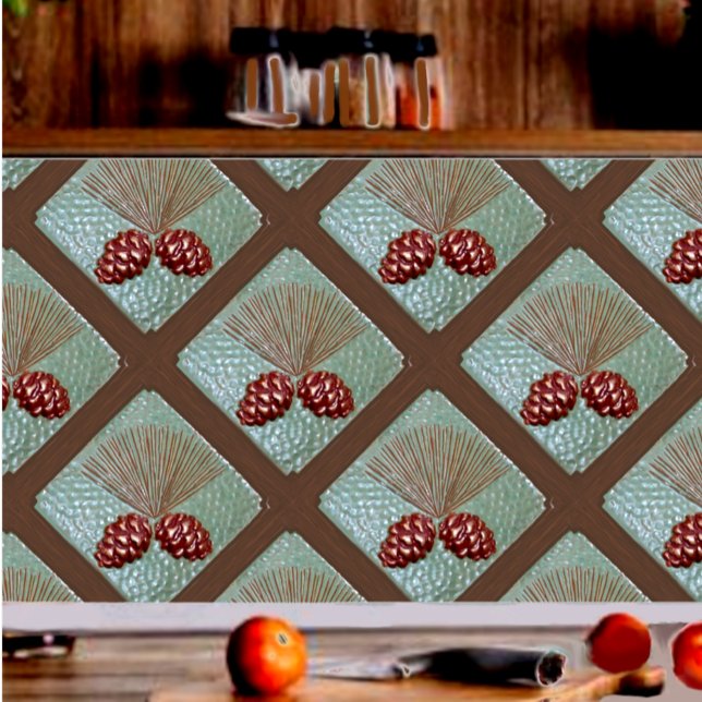 Azulejo Decorativo Ponderosa Pinecone (Ponderosa Pinecone kitchen backsplash)