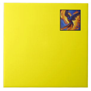 Azulejo Decorrido - Amarelo Brilhante - Arte Phoen