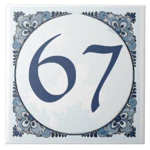 Azulejo Delft look #11, Números de Casa, alterar n