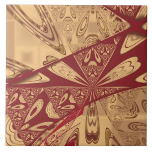 Azulejo do abstrato do vermelho do gerânio