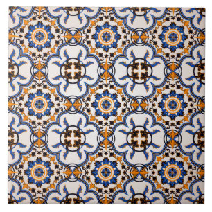 Azulejo do assoalho do teste padrão do ornamento