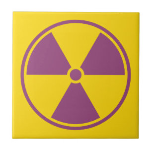Azulejo do aviso da radiação