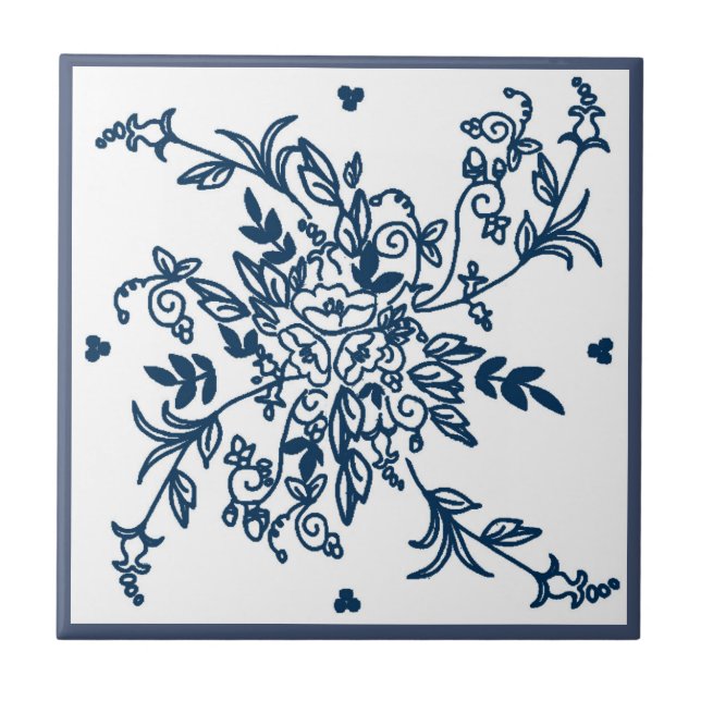 Azulejo do azul e do branco (Frente)