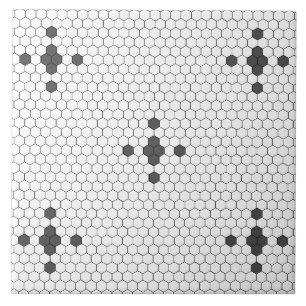 Azulejo do Azulejo Hexágono Faux Penny cinza, estr