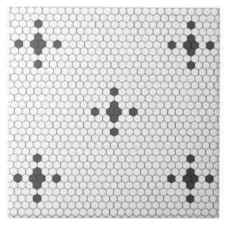 Azulejo do Azulejo Hexágono Faux Penny cinza, estr