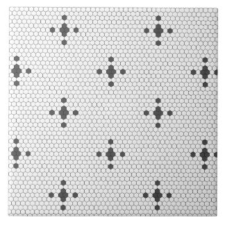 Azulejo do Azulejo Hexágono Faux Penny cinza, estr