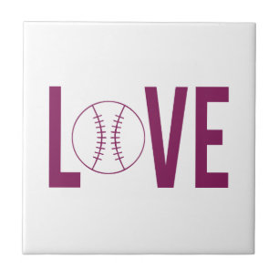 Azulejo do basebol do amor