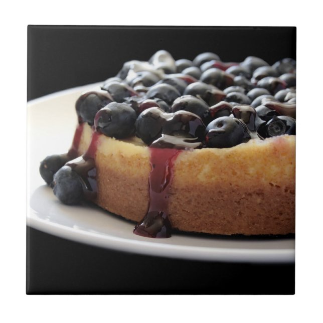 azulejo do bolo de queijo do mirtilo (Frente)