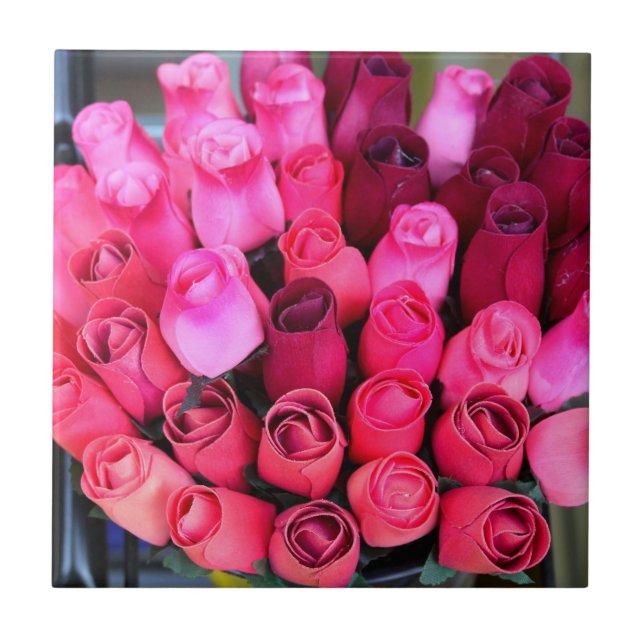 azulejo do bouquet de rosa (Frente)