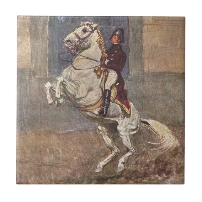 Azulejo do cavalo do adestramento (Frente)