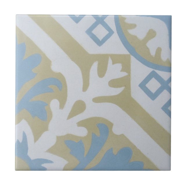 Azulejo do cimento do Encaustic da reprodução em (Frente)