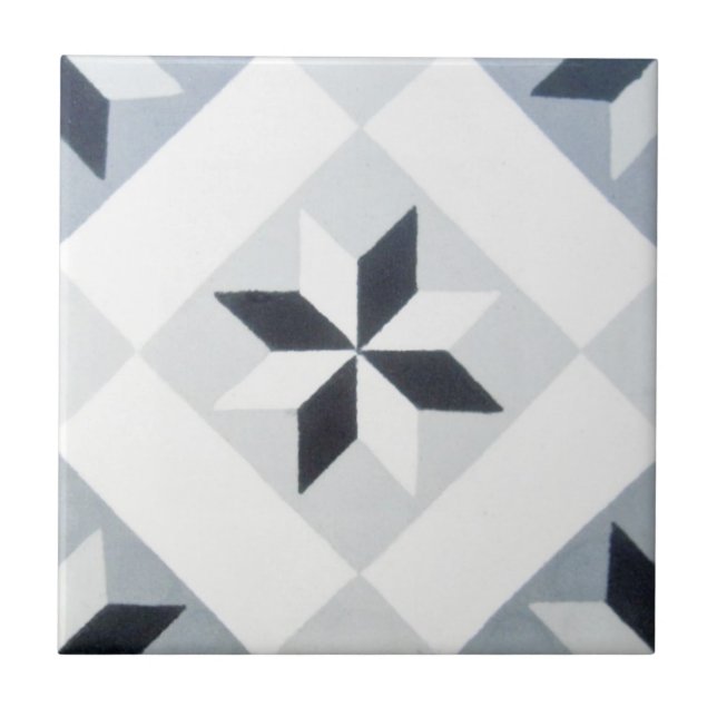 Azulejo do cimento do Encaustic da reprodução em (Frente)