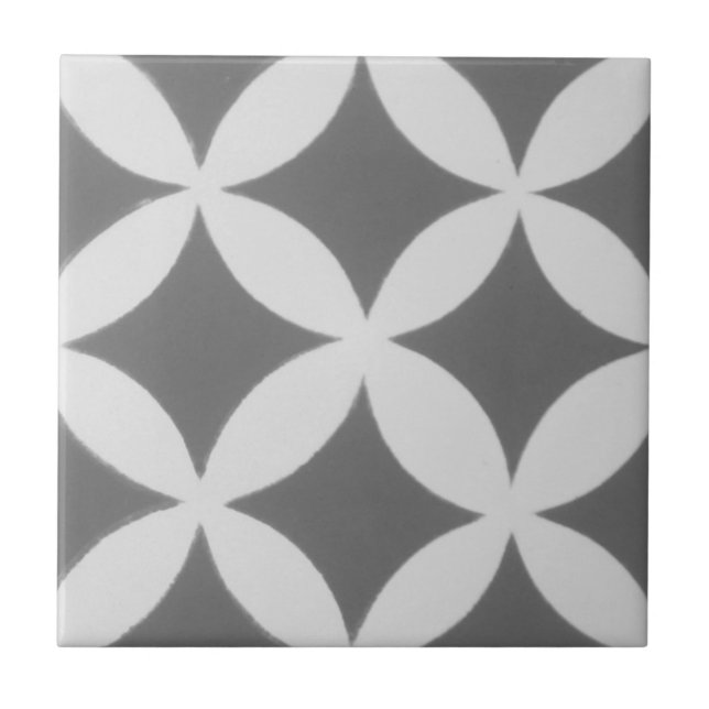 Azulejo do cimento do Encaustic da reprodução em (Frente)