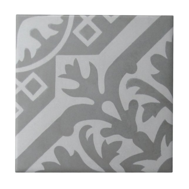 Azulejo do cimento do Encaustic da reprodução em (Frente)