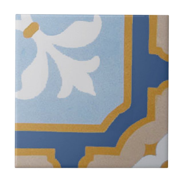 Azulejo do cimento do Encaustic da reprodução em (Frente)