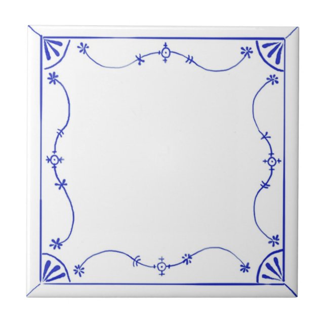 Azulejo do design de Delft Blau (Frente)