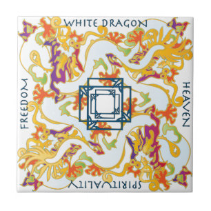 Azulejo do Dragão Branco Mah Jongg