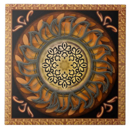 Azulejo do esplendor de Sun do metal