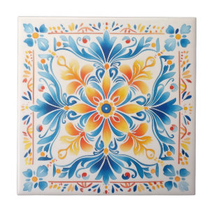 Azulejo do Estilo da Talavera Hacienda Floral Mexi