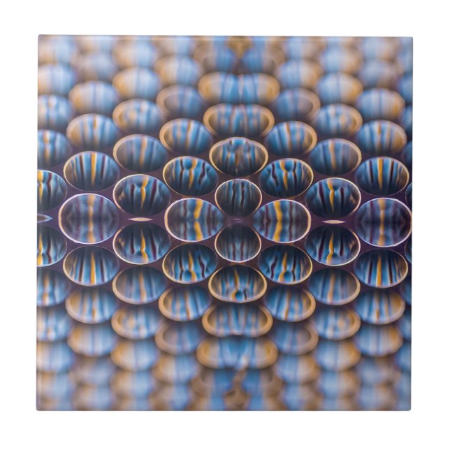 Azulejo do Futuro Abstrato de Honeycomb Design (Frente)
