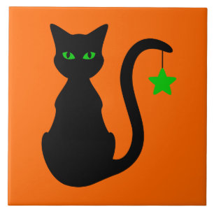Azulejo do gato preto