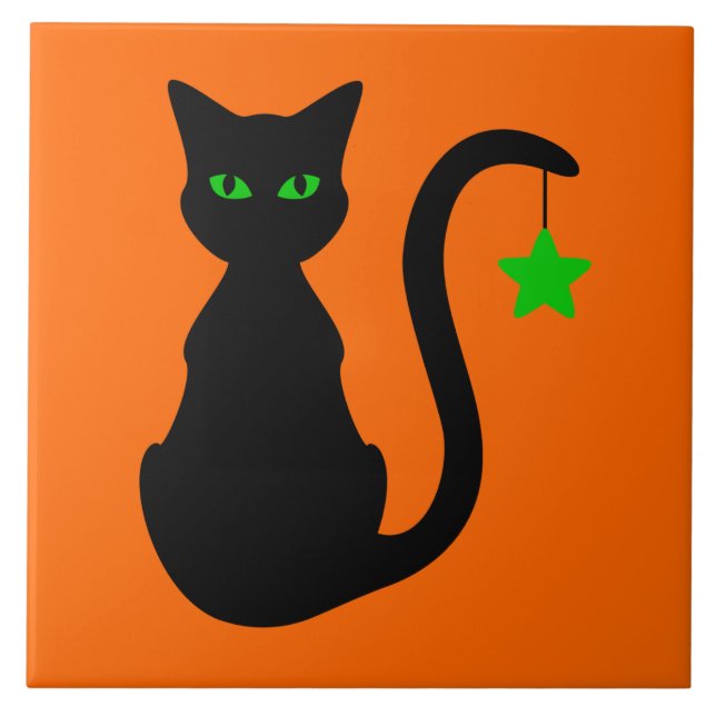 Azulejo do gato preto (Frente)