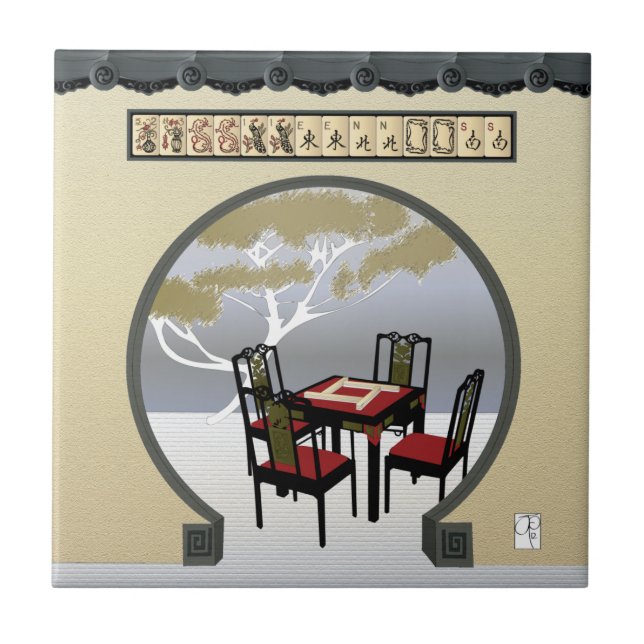 Azulejo do Jardim Mah Jongg (Frente)