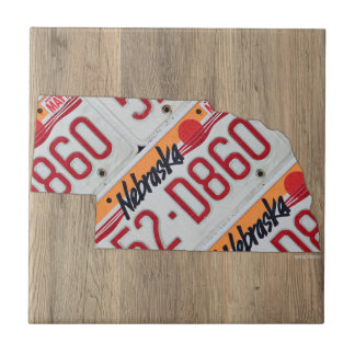 Azulejo do mapa da matrícula de Nebraska