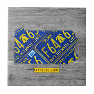 Azulejo do mapa da matrícula de Pensilvânia