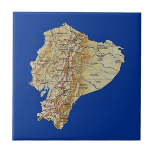 Azulejo do mapa de Equador