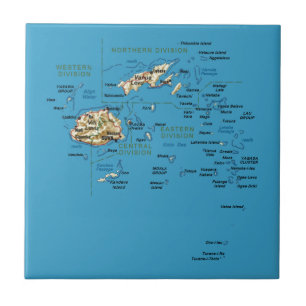 Azulejo do mapa de Fiji