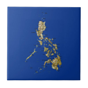 Azulejo do mapa de Filipinas