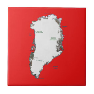 Azulejo do mapa de Greenland