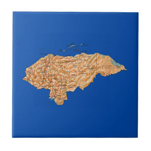 Azulejo do mapa de Honduras