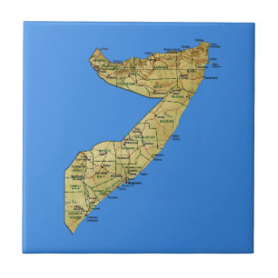 Azulejo do mapa de Somália
