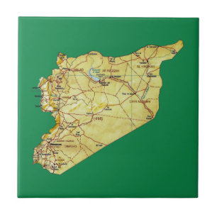 Azulejo do mapa de Syria