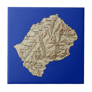 Azulejo do mapa Lesoto