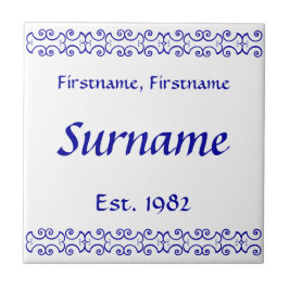 Azulejo do Nome da Família - Vitoriano