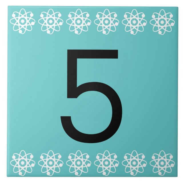 Azulejo do número atômico (Frente)