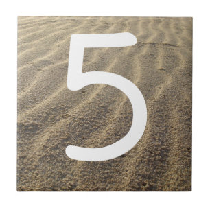 Azulejo do número da casa da casa de praia