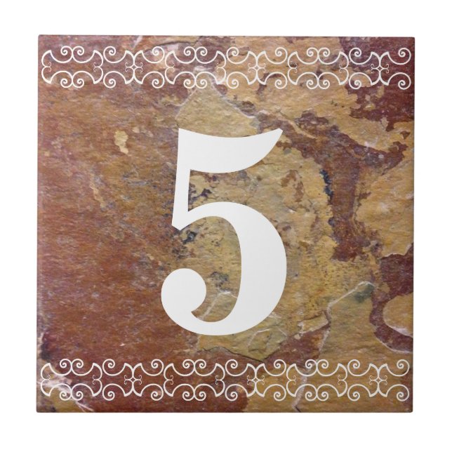 Azulejo do número da casa do Victorian (Frente)