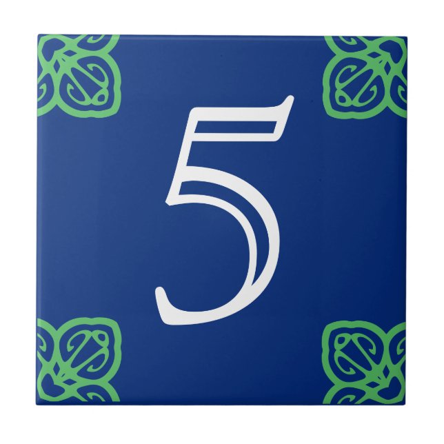 Azulejo do Número da Casa Espanhola (Frente)