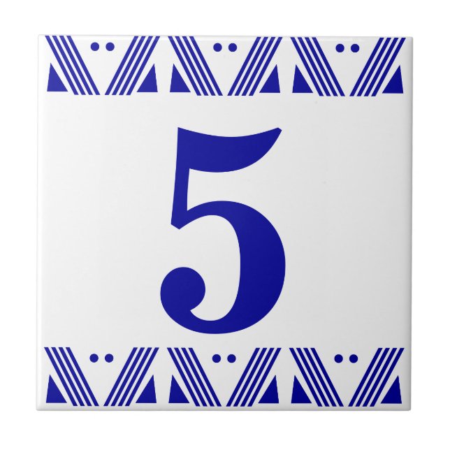 Azulejo do número de Deco (Frente)