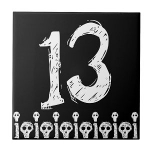 Azulejo do número do crânio