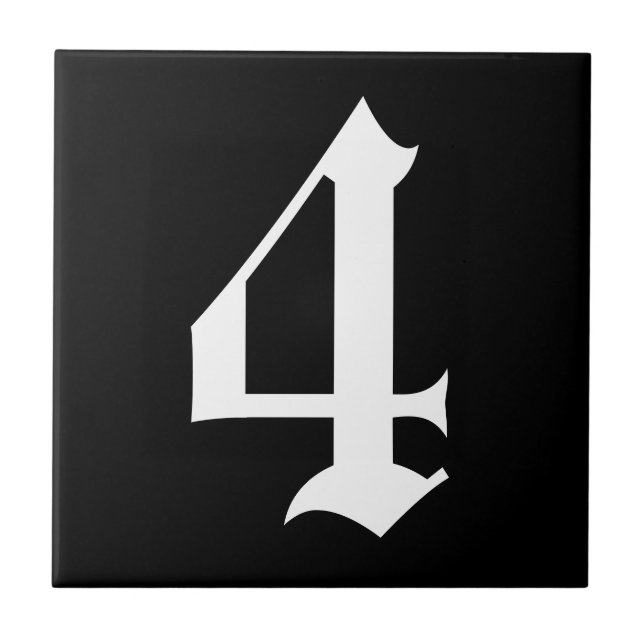 Azulejo do número gótico (Frente)