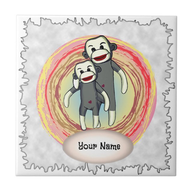 Azulejo do Pai Sock Monkey (Frente)