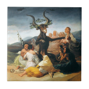 Azulejo do Sabat das bruxas de Goya