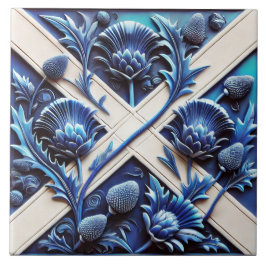 Azulejo do Scottish Thistles moderno Design